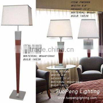 Solid Wood wooden lighting table lamp with hotel