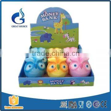 handmade funny ceramic owl money boxes decorative coin bank