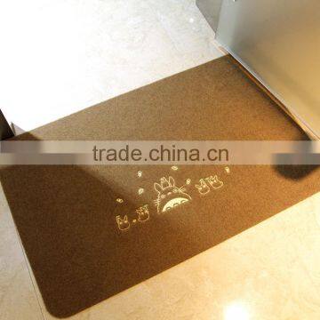 printed non-slip bathroom floor mat