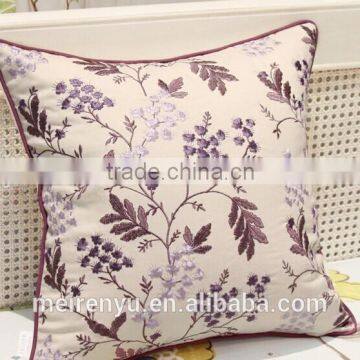 2015 new design luxury square cushion embroidery decorative cushion