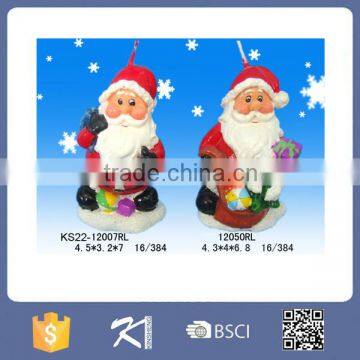 Cheap custom santa claus scented candles for 2015 Christmas decoration