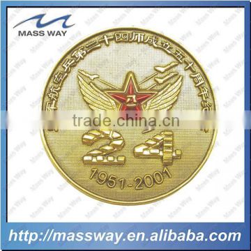 customized 3D metal fake gold star coin