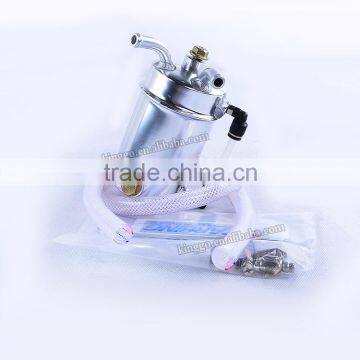 Wholesale Sliver Aluminum Racing Universal Oil Catch Can Tank photo-2