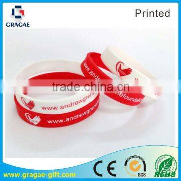 Printing website on silicone bands