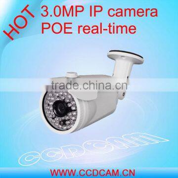 factory price WDR waterproof IR real time 3MP onvif cctv POE IP camera for security system