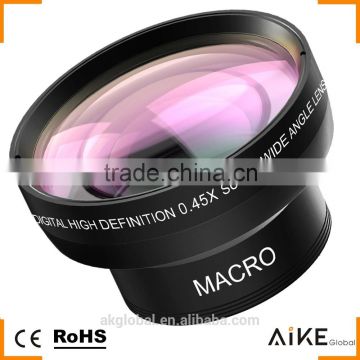 For iPhone SE 6S Extra Camera Lens 0.45X Super Wide-Angle Lens 15X Macro Lens 2in1 lens kit