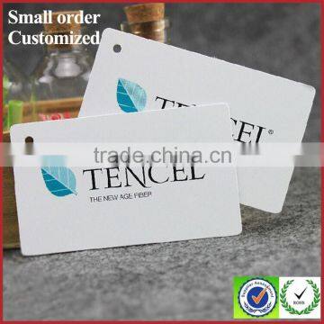 Wholesale white rope printing company logo hangtag ties