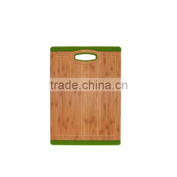 bamboo cutting board with silicone haning hole