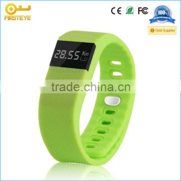 New fashion and charm products man and woman china factory silicon bluetooth wrist pedometer