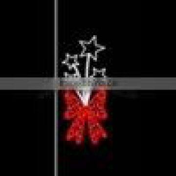 High Quality Pure White Outdoor Decoration With Stars 3d Led Street Pole Motif Light photo-3