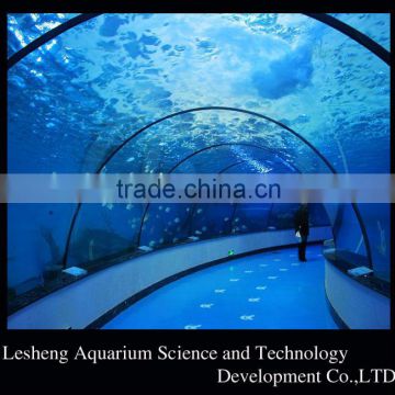 Acrylic Tunnel in Public Aquariums with Various Radian