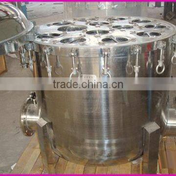 Stainless steel multi-bag filter housing