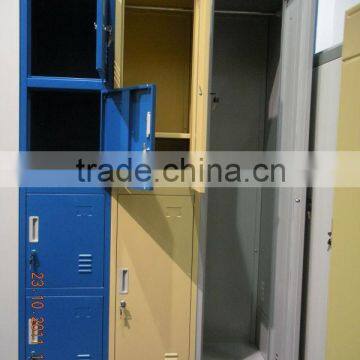 KFY-NW-02A Yellow 2-Door Metal Bedroom Wardrobe Manufacturers