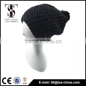 Classic Black color wool hats boys