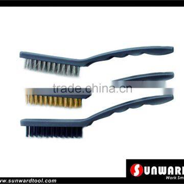 3PC 9' Plastic Handle Wire Brush Set