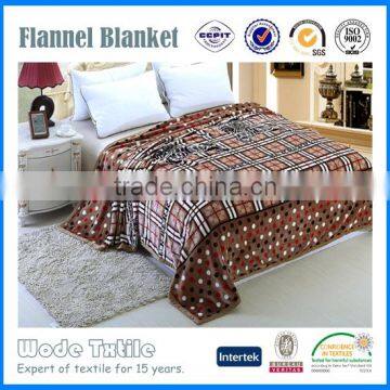 100%polyester custom Coral fleece and flannel fleece blanket