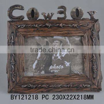 Cowboy Cross Necklace Photo Frame Polyresin Home Decor photo-2