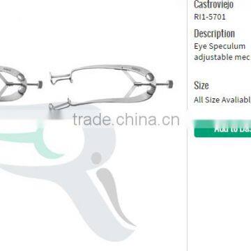 Castroviejo Eye Speculum adjustable mechanism
