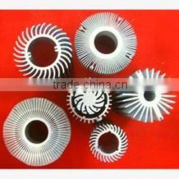 Extruded Aluminium Profile Led Heat Sinks/ Aluminum Heat Sink Shapes/ Profiles Led Aluminum Circular Extrusion Heat Sink photo-5