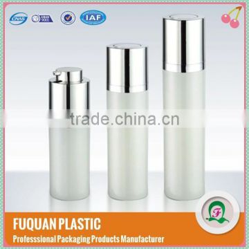 cosmetic white airless plastic bottle