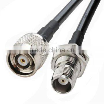 RF Pigtail RP-TNC Male to TNC Female bulkhead cable LMR195