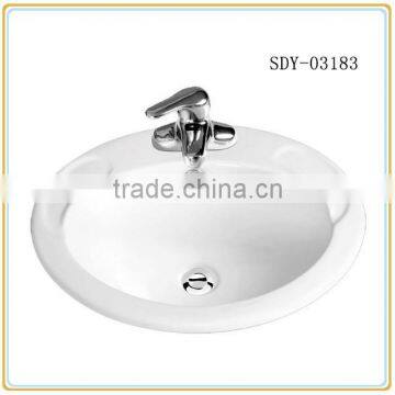 hot sale 20 inch bathroom basin ceramic above counter hand wash sink