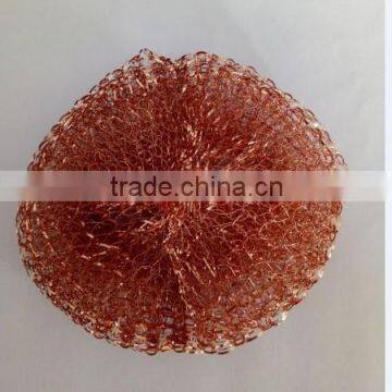 Household Cleaning copper coated brass scourers sponge scourer with different weight