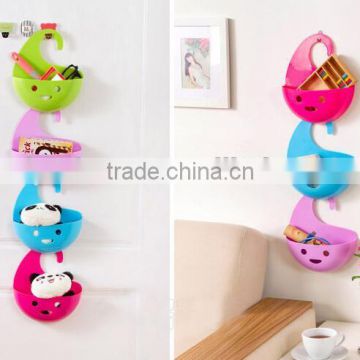 New creative candy color folding hanging storage basket