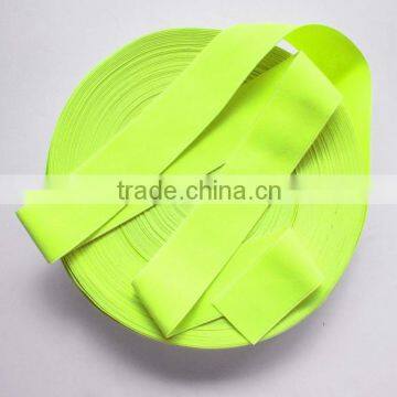 Fluorescent yellow elastic band for shoes