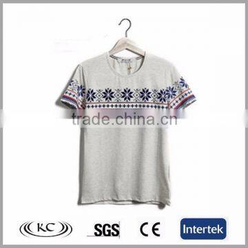 fashion wholesale silk print custom logo woman gray low price tshirts