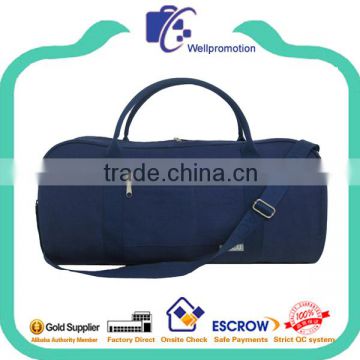 Navy durable weekender travel duffle bag gym canvas