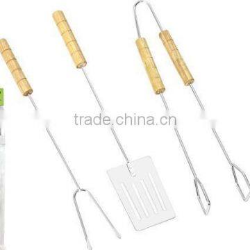 stainless steel extendable & Telescopic marshmallow roasting sticks/campfire sticks FS0087