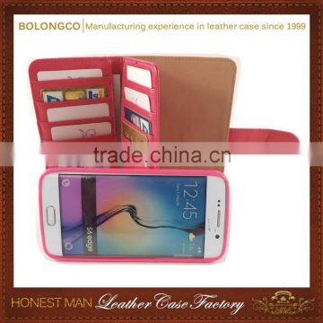 Compatible Brand Custom Super Quality Detachable Wallet Leather Case For Galaxy S5