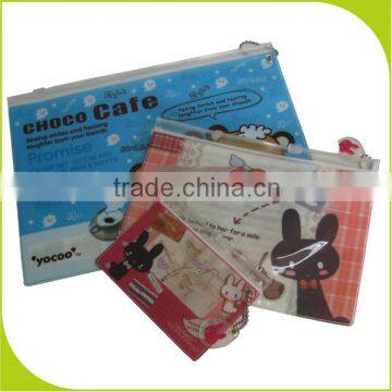 school design plastic pvc zipper bag