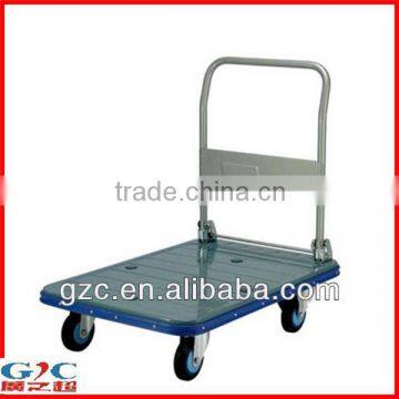 Loading Capacity 200kg Logistic Foldable Handle Mute Trolley