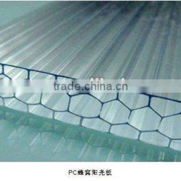 9mm clear honeycomb pc sheet for house building