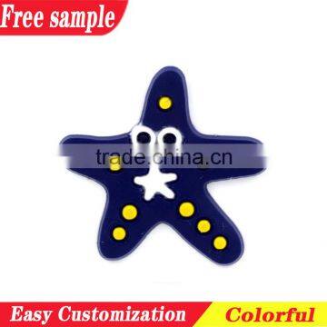 Star pattern decorative soft shoes charms accessory