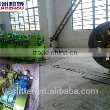 automatic flat bar extruding, chamfering and cut to length line machine