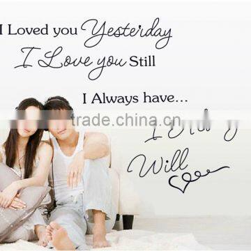 Happy Fashion decor vinyl wall stickers words, enjoying love