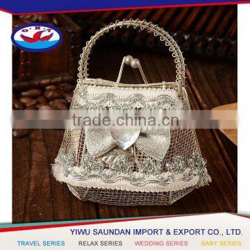 Newest Factory Sale Novel Design Organza Drawstring Candy Bag From China