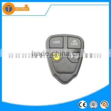 high quality remote key fob with 4 button including one yellow button no logo with letter on back for volvo v70 s40 xc60 v40