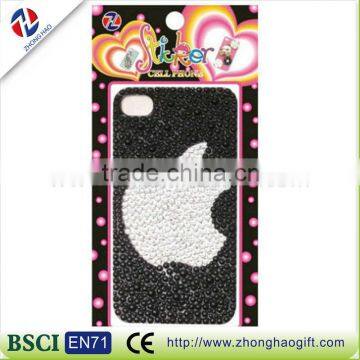 iphone logo design crystal strass cell phone sticker