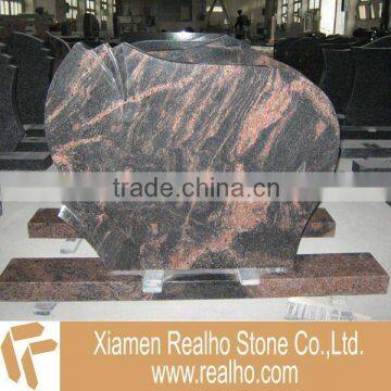 red granite tombstone design