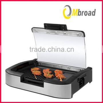 2016 hot selling Nonstick removable Grill/Griddle with Glass Lid