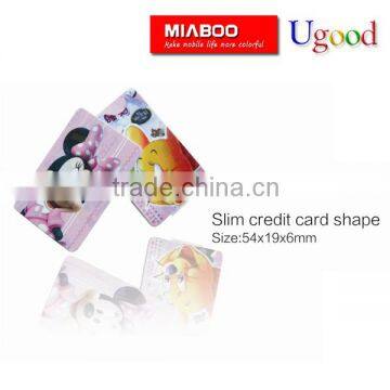 Super slim card usb key,business card disk customised free logo printing