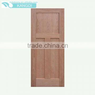 Cherry veneer interior door with solid wood construction