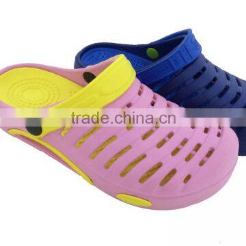 Comfortable Female Double Color Soft Footbed Garden Eva Shoes photo-1