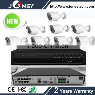 720P/960P/1080P IP66 Waterproof Bullet Camera with 8ch poe nvr kit