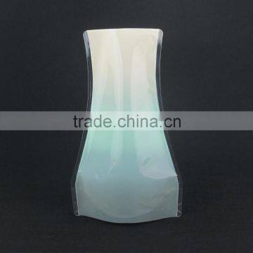 Gift elegant nice plastic foldable flower vase in different shape design