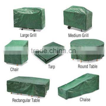 Customized pe tarpaulin waterproof cover for garden furniture